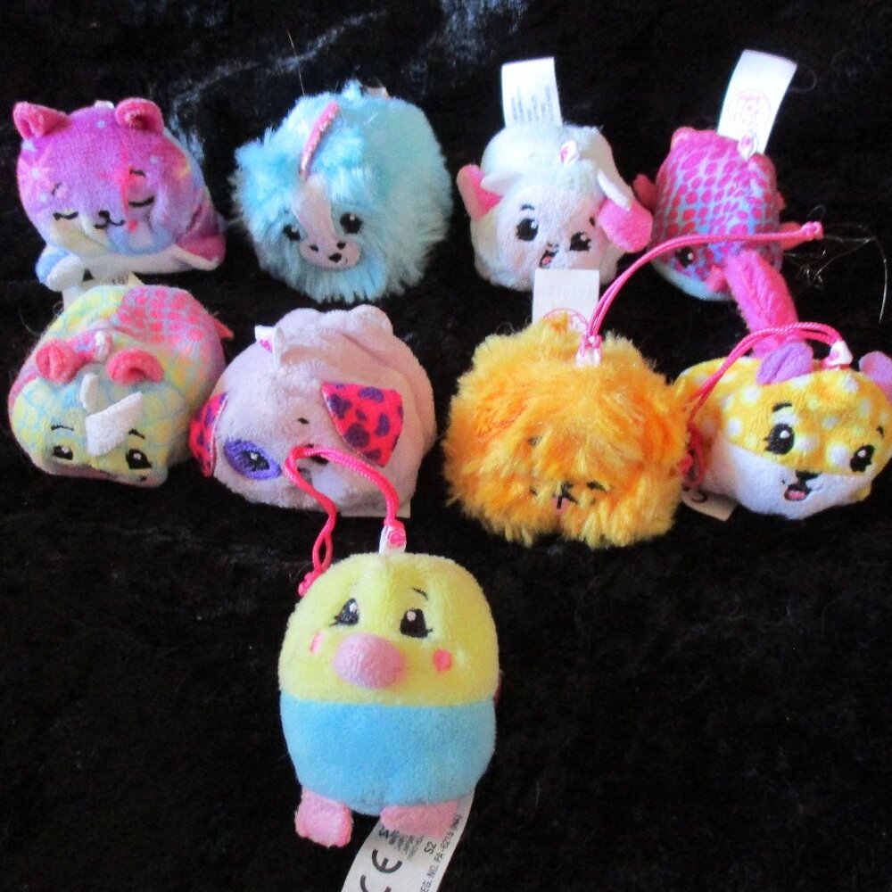 Used Moose Toys Pikmi Pops Plush Bean Bag Stuffed Animal Mixed Loose (Lot Of 9)